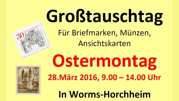 Tipp fürs Wochenende: Großtauschtag in Worms