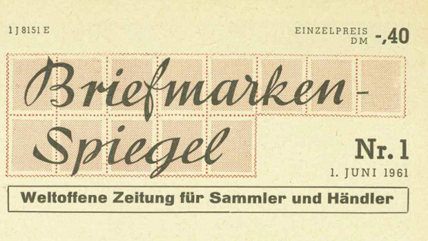 Erstausgabe im Juni 1961: 55 Jahre BRIEFMARKEN SPIEGEL